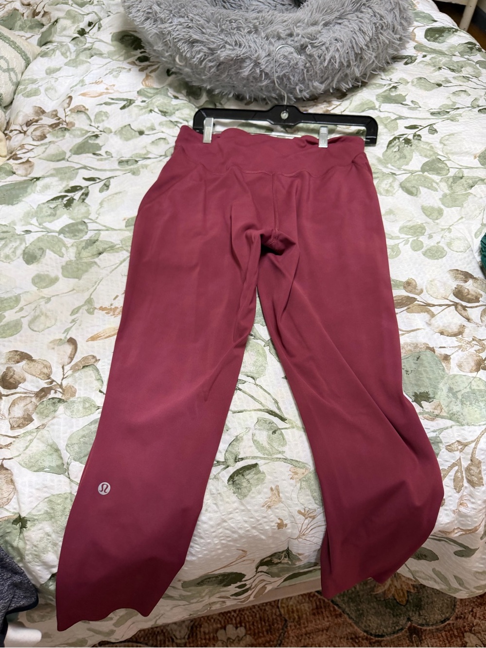 lululemon athletica Wide-Leg High-Rise Pants in Deep Maroon